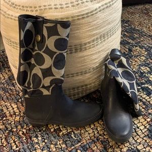 Coach rain boots